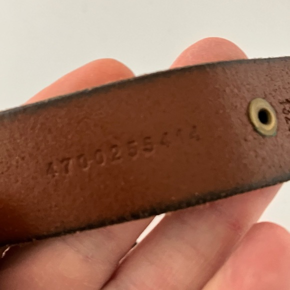 Polo by Ralph Lauren Dark Brown Belt with solid brass buckle & hardware - Picture 12 of 17